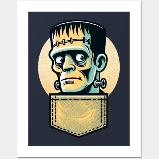 Frankenstein in My Pocket Tee Posters and Art